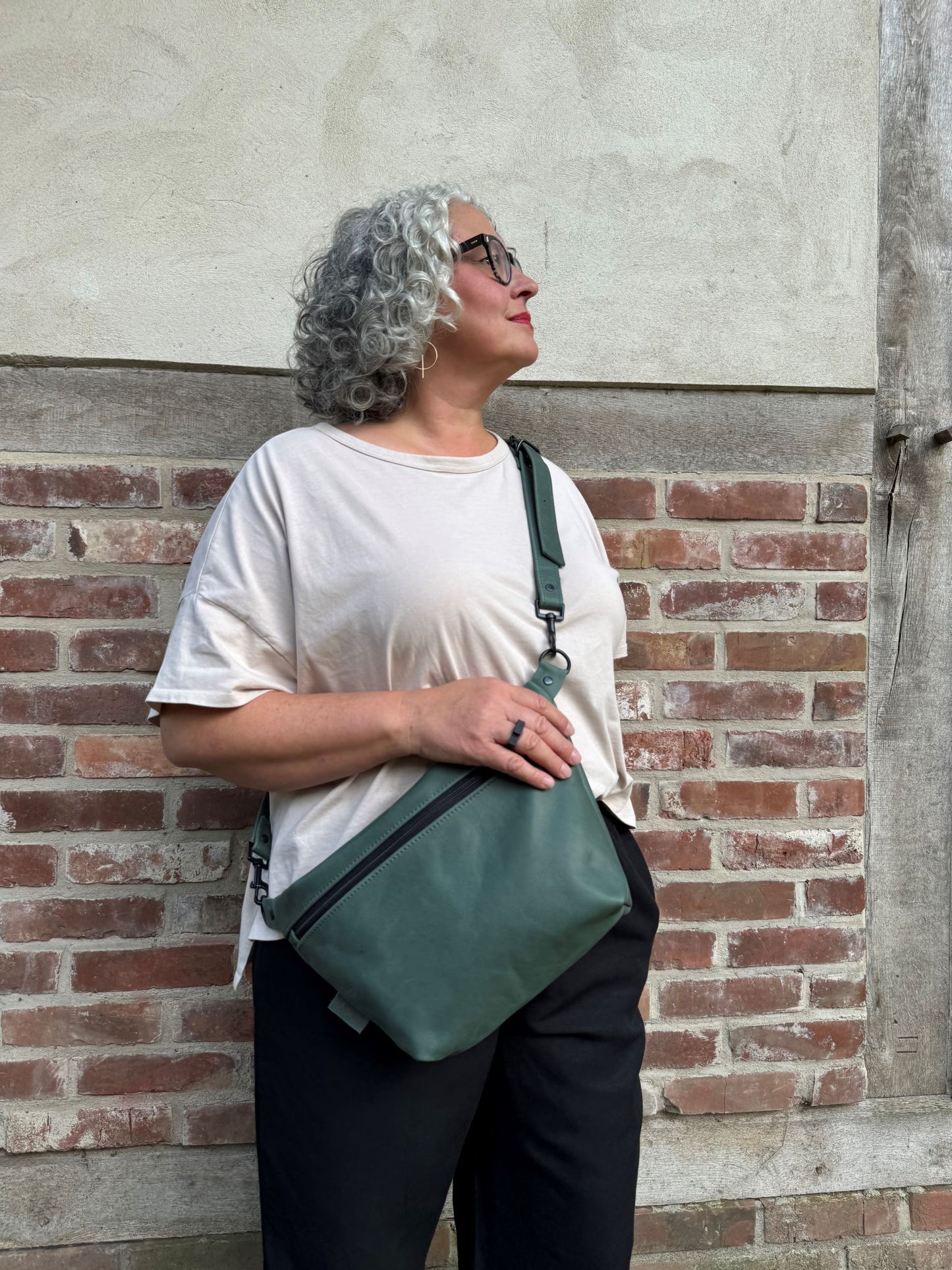 Grüne Ledertasche Damen 